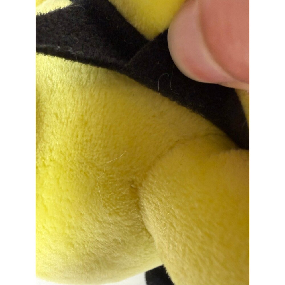 Nintendo Pokemon Sitting Pichu Plush – Yellow & Black Stuffed Mouse Toy Cut Tags - Picture 7 of 8